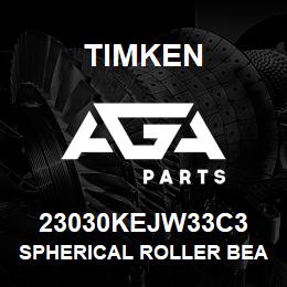 23030KEJW33C3 Timken SPHERICAL ROLLER BEARINGS - STEEL CAGE | AGA Parts