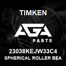 23038KEJW33C4 Timken SPHERICAL ROLLER BEARINGS - STEEL CAGE | AGA Parts