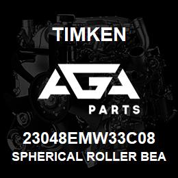 23048EMW33C08 Timken SPHERICAL ROLLER BEARINGS - BRASS CAGE | AGA Parts