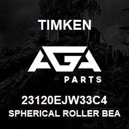 23120EJW33C4 Timken SPHERICAL ROLLER BEARINGS - STEEL CAGE | AGA Parts