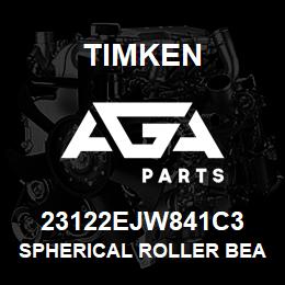 23122EJW841C3 Timken SPHERICAL ROLLER BEARINGS - STEEL CAGE | AGA Parts