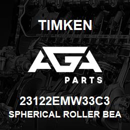 23122EMW33C3 Timken SPHERICAL ROLLER BEARINGS - BRASS CAGE | AGA Parts