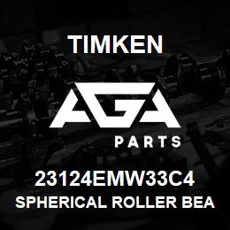 23124EMW33C4 Timken SPHERICAL ROLLER BEARINGS - BRASS CAGE | AGA Parts