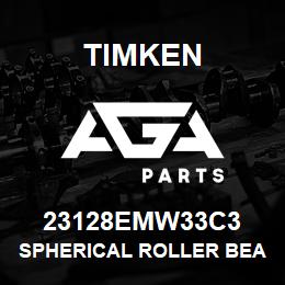 23128EMW33C3 Timken SPHERICAL ROLLER BEARINGS - BRASS CAGE | AGA Parts