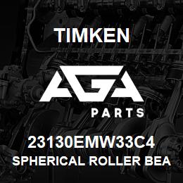 23130EMW33C4 Timken SPHERICAL ROLLER BEARINGS - BRASS CAGE | AGA Parts