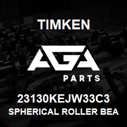 23130KEJW33C3 Timken SPHERICAL ROLLER BEARINGS - STEEL CAGE | AGA Parts