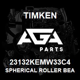 23132KEMW33C4 Timken SPHERICAL ROLLER BEARINGS - BRASS CAGE | AGA Parts