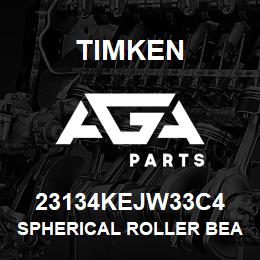 23134KEJW33C4 Timken SPHERICAL ROLLER BEARINGS - STEEL CAGE | AGA Parts