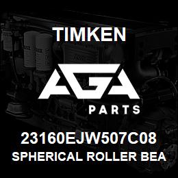 23160EJW507C08 Timken SPHERICAL ROLLER BEARINGS - STEEL CAGE | AGA Parts