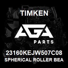 23160KEJW507C08 Timken SPHERICAL ROLLER BEARINGS - STEEL CAGE | AGA Parts