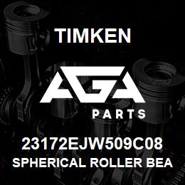 23172EJW509C08 Timken SPHERICAL ROLLER BEARINGS - STEEL CAGE | AGA Parts