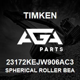 23172KEJW906AC3 Timken SPHERICAL ROLLER BEARINGS - STEEL CAGE | AGA Parts