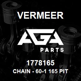 1778165 Vermeer CHAIN - 60-1 165 PITCHES W/CONN. | AGA Parts