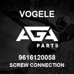 9616120058 Vogele SCREW CONNECTION | AGA Parts