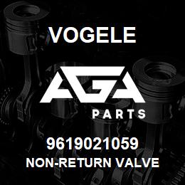 9619021059 Vogele NON-RETURN VALVE | AGA Parts