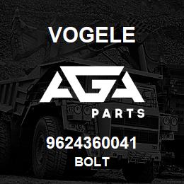 9624360041 Vogele BOLT | AGA Parts