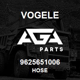 9625651006 Vogele HOSE | AGA Parts