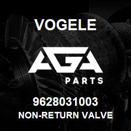 9628031003 Vogele NON-RETURN VALVE | AGA Parts