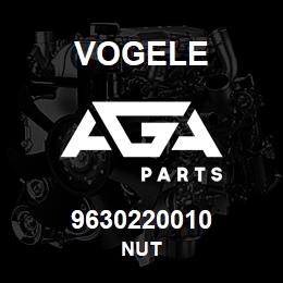 9630220010 Vogele NUT | AGA Parts