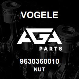 9630360010 Vogele NUT | AGA Parts