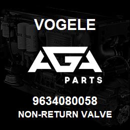 9634080058 Vogele NON-RETURN VALVE | AGA Parts