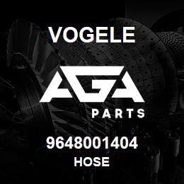 9648001404 Vogele HOSE | AGA Parts