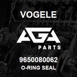 9650080062 Vogele O-RING SEAL | AGA Parts