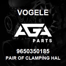 9650350185 Vogele PAIR OF CLAMPING HALVES | AGA Parts