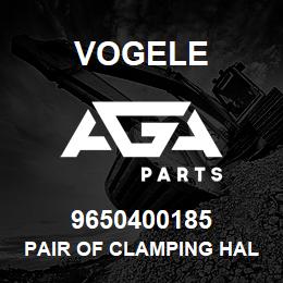 9650400185 Vogele PAIR OF CLAMPING HALVES | AGA Parts