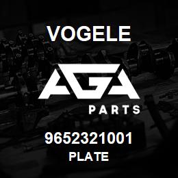 9652321001 Vogele PLATE | AGA Parts