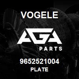 9652521004 Vogele PLATE | AGA Parts