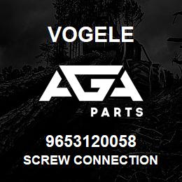 9653120058 Vogele SCREW CONNECTION | AGA Parts