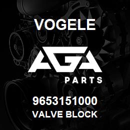 9653151000 Vogele VALVE BLOCK | AGA Parts