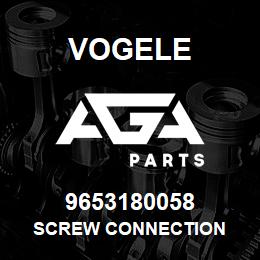 9653180058 Vogele SCREW CONNECTION | AGA Parts