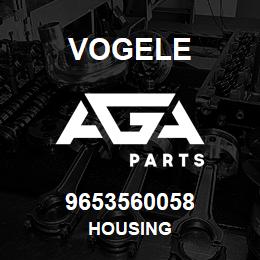 9653560058 Vogele HOUSING | AGA Parts