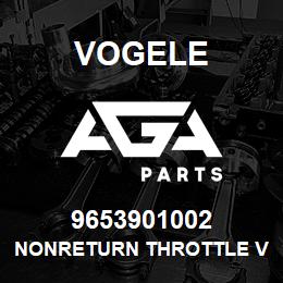 9653901002 Vogele NONRETURN THROTTLE VALVE | AGA Parts