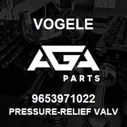 9653971022 Vogele PRESSURE-RELIEF VALVE | AGA Parts