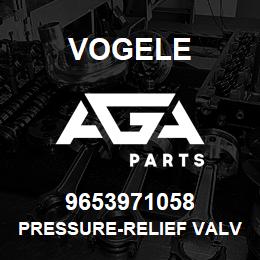 9653971058 Vogele PRESSURE-RELIEF VALVE | AGA Parts