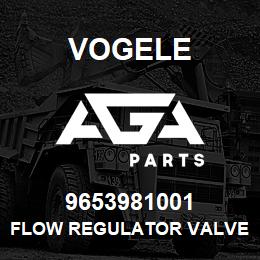 9653981001 Vogele FLOW REGULATOR VALVE | AGA Parts