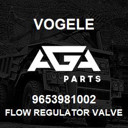 9653981002 Vogele FLOW REGULATOR VALVE | AGA Parts