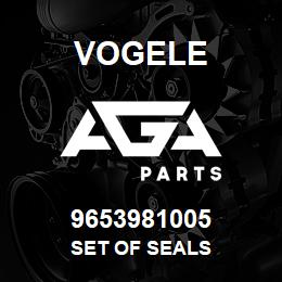 9653981005 Vogele SET OF SEALS | AGA Parts