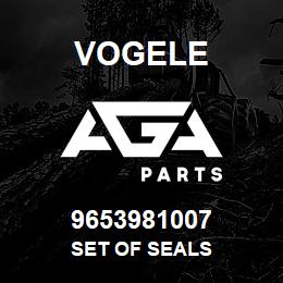 9653981007 Vogele SET OF SEALS | AGA Parts