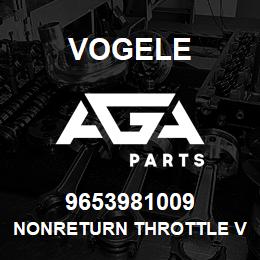 9653981009 Vogele NONRETURN THROTTLE VALVE | AGA Parts