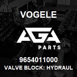 9654011000 Vogele VALVE BLOCK: HYDRAULIC RAMS 1 | AGA Parts