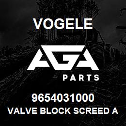 9654031000 Vogele VALVE BLOCK SCREED ASSIST | AGA Parts
