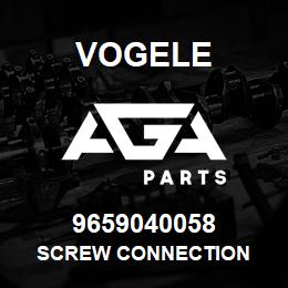 9659040058 Vogele SCREW CONNECTION | AGA Parts