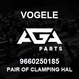 9660250185 Vogele PAIR OF CLAMPING HALVES | AGA Parts