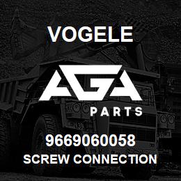 9669060058 Vogele SCREW CONNECTION | AGA Parts