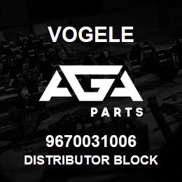 9670031006 Vogele DISTRIBUTOR BLOCK | AGA Parts