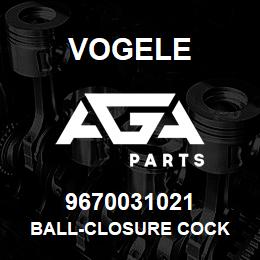 9670031021 Vogele BALL-CLOSURE COCK | AGA Parts